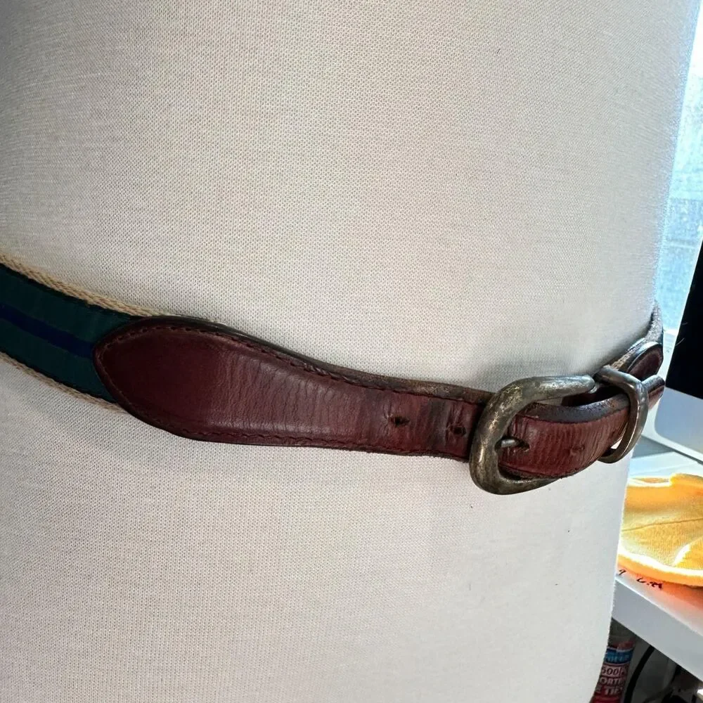 YRI Men's Green and Blue Belt sz 36